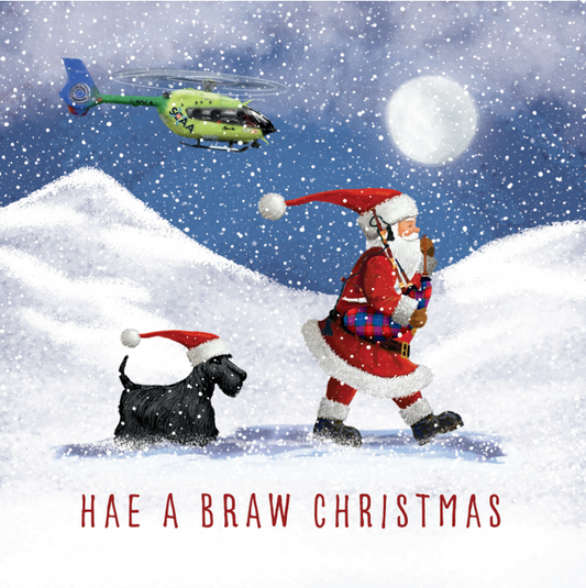 Christmas Cards - Santa and Scottie, pack of 10